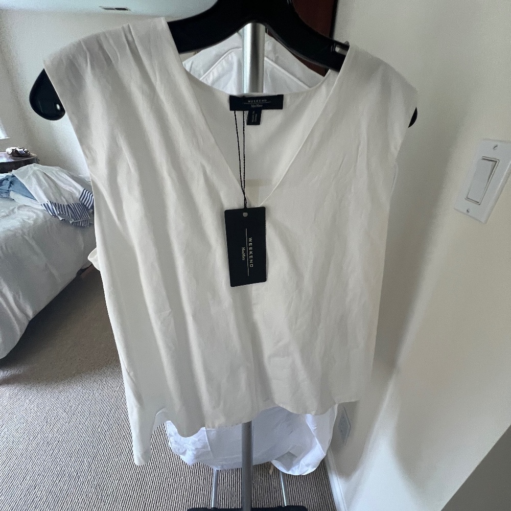 White Sleeveless Top